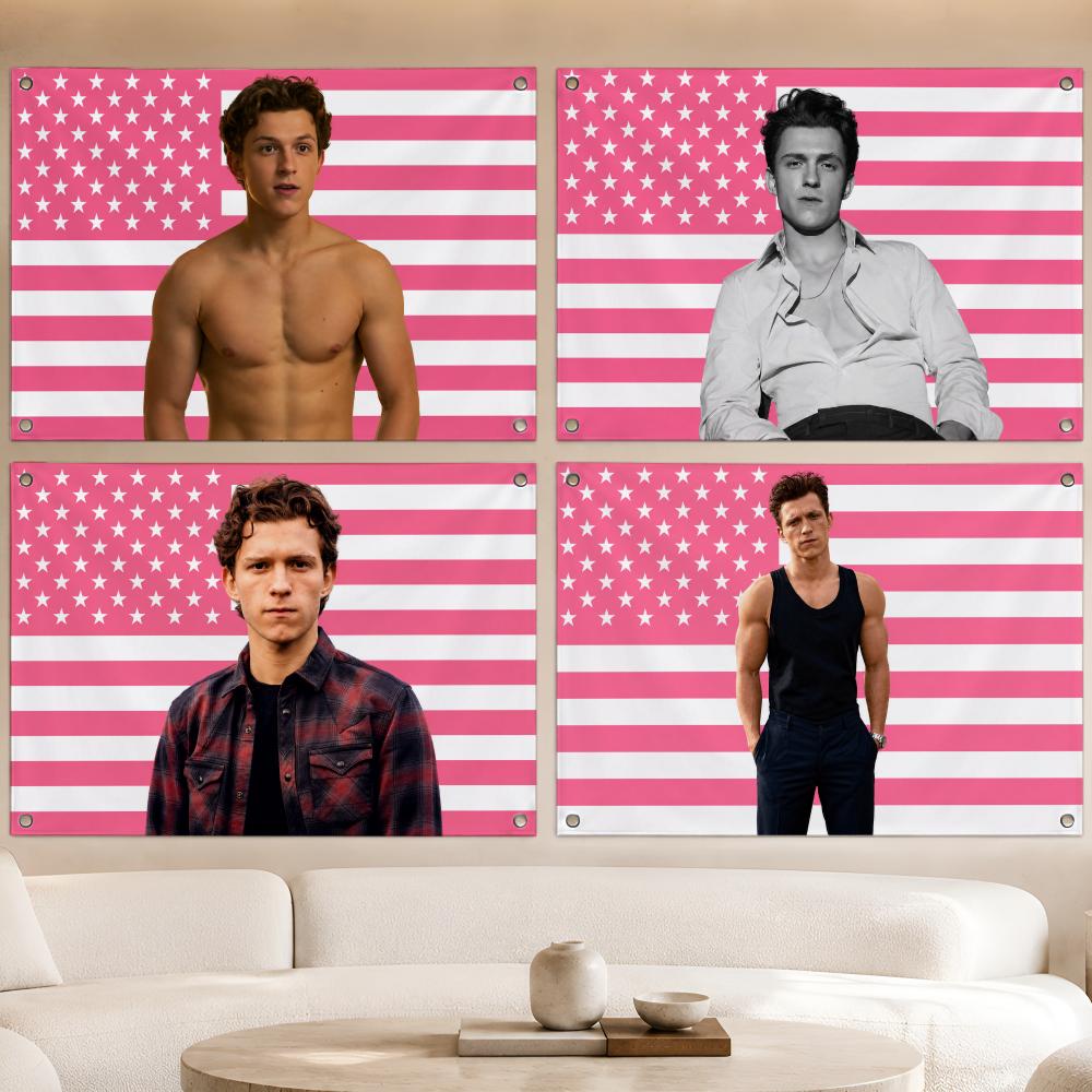 Outdoor Camping Holland - Bandiera dell'attore Tom Holland, striscione per