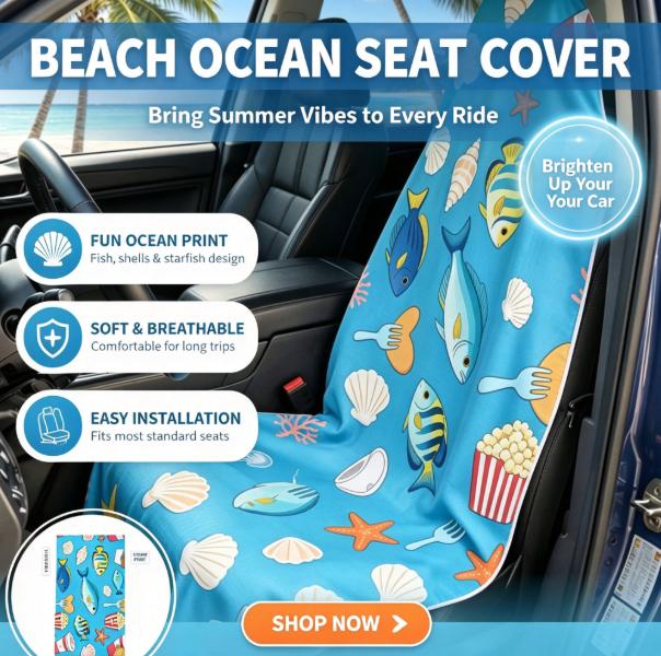 Outdoor Camping Mat - Coprisedile per Auto 2-in-1 con Asciugamano