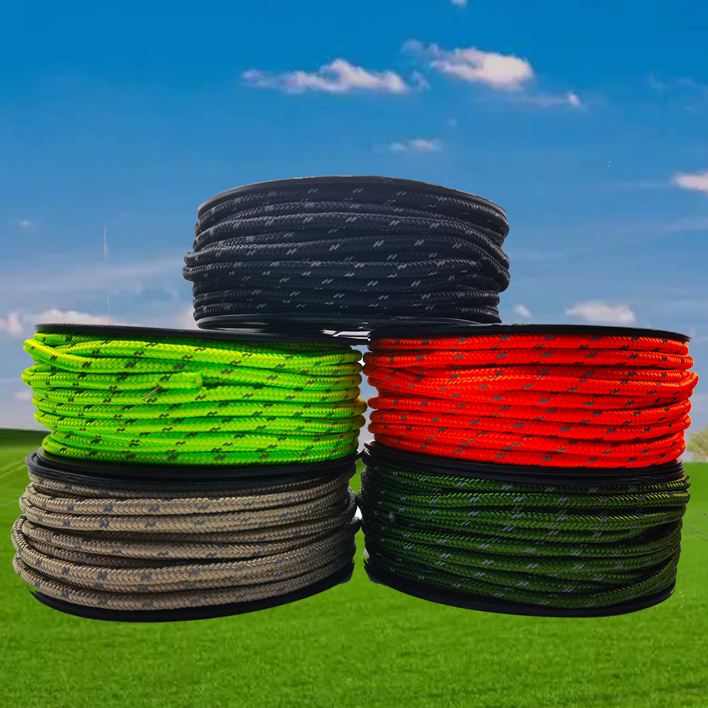 Outdoor Camping Lights String - Corda Paracord Riflettente 30M 6mm, Corda