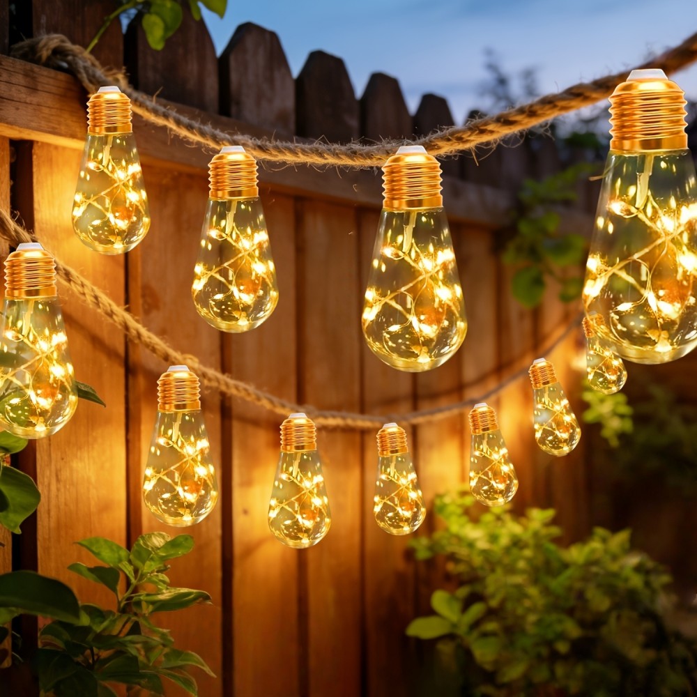 Outdoor Camping Lights String - Catena Luminosa Solare da Esterno 10/20