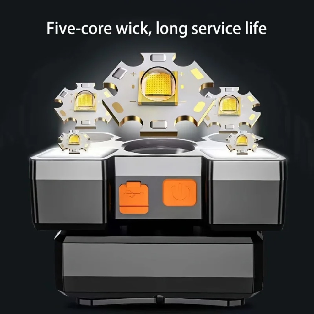 Lampada Frontale a 5 LED ad Al - Outdoor Camping Adventure Lamp recensione e prezzo