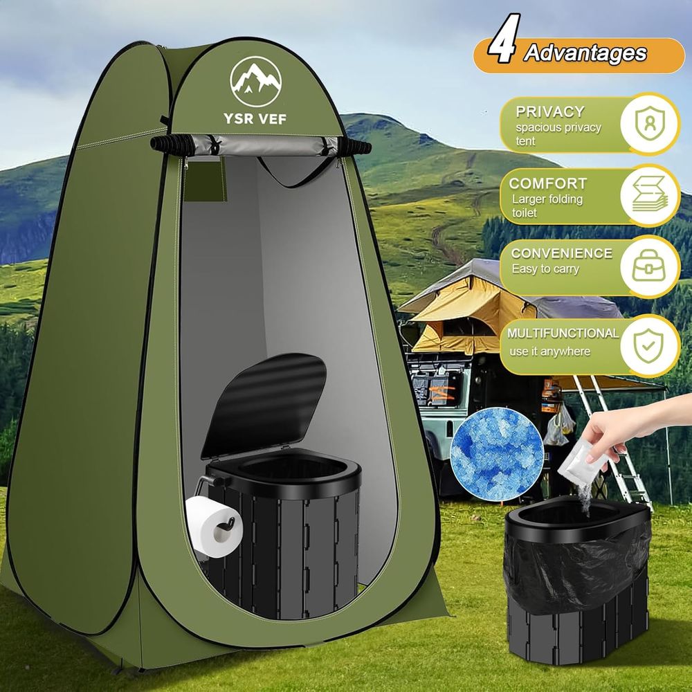 Kit WC Portatile, Toilette da  - Outdoor Camping Bag recensione e prezzo