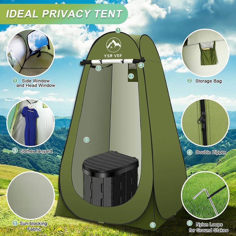 Kit WC Portatile, Toilette da  - Outdoor Camping Bag recensione e prezzo