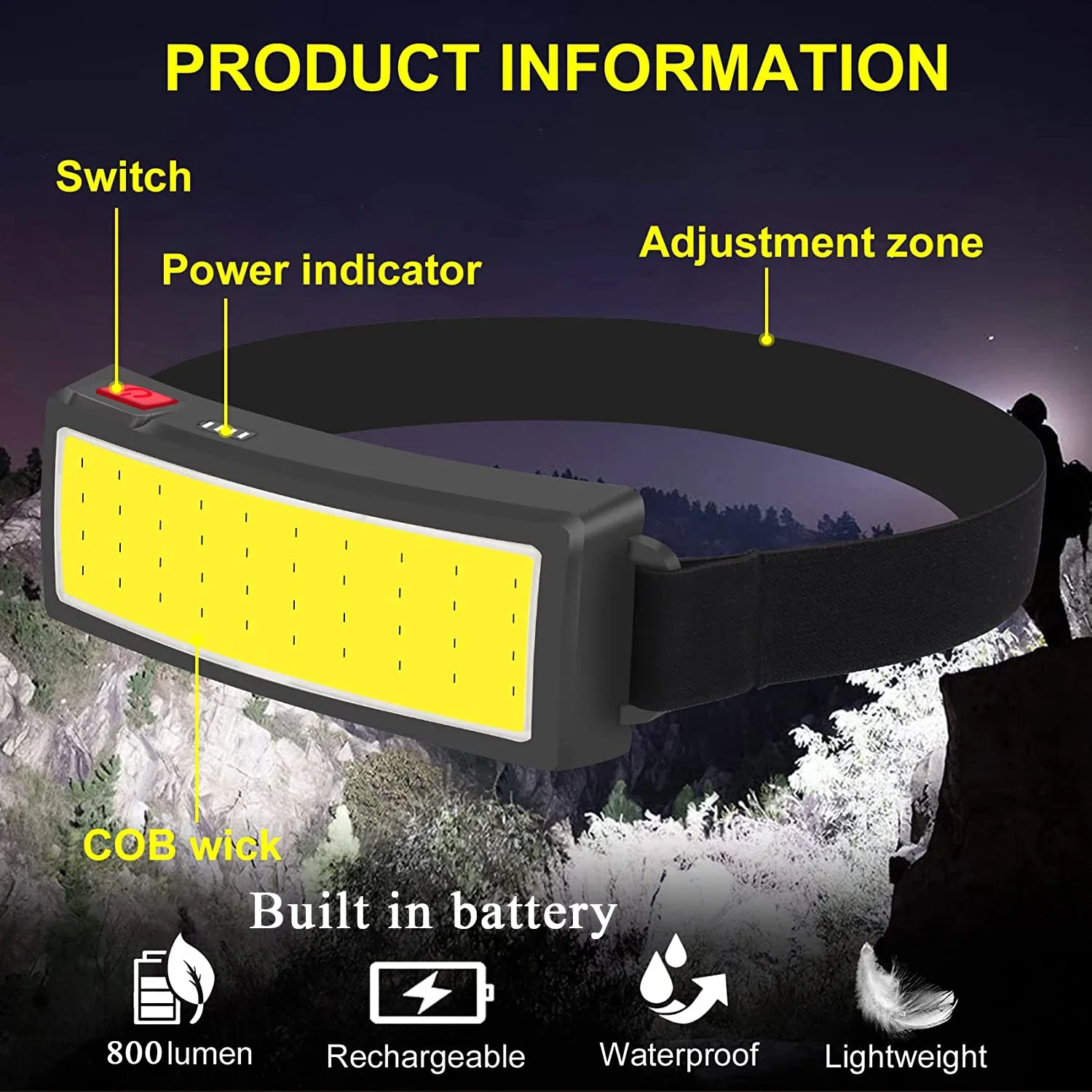 Fari LED portatili COB per est - Outdoor Camping Adventure Lamp recensione e prezzo