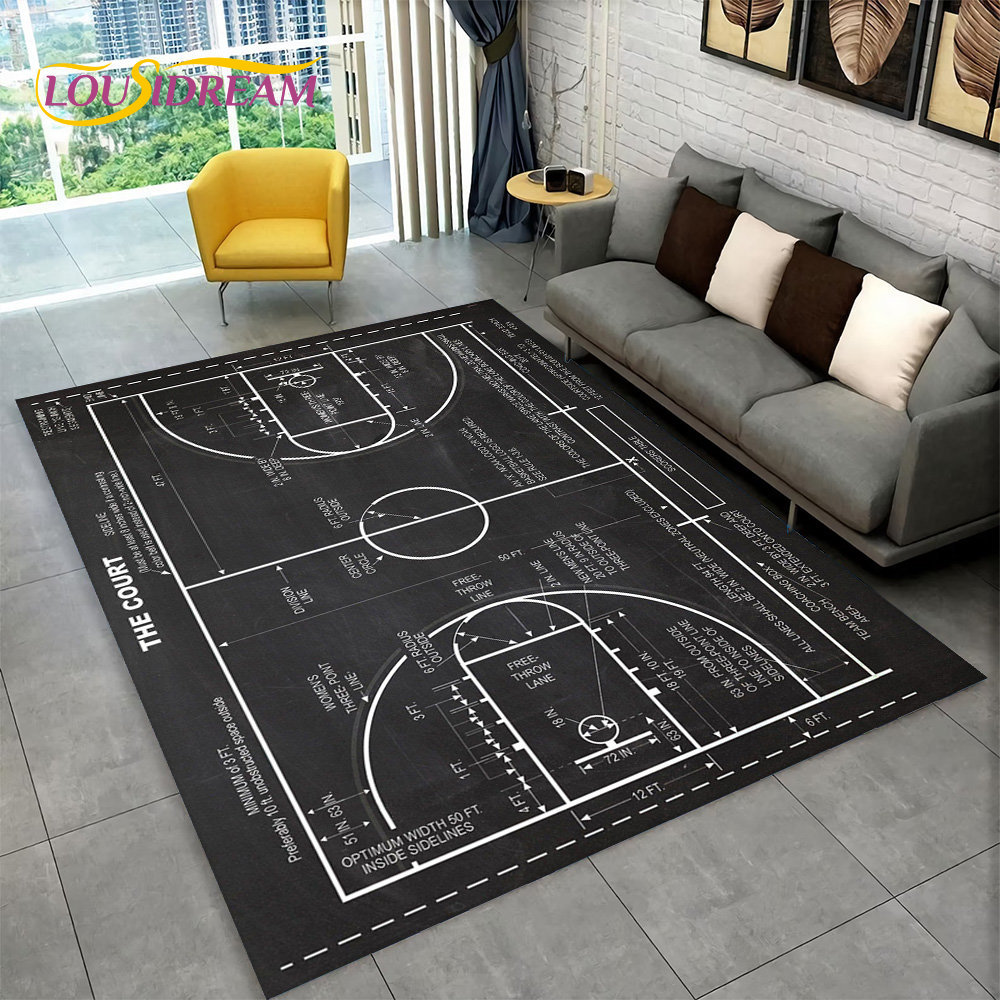 3D basket Cour Cartoon Area ta - Outdoor Camping Mats Large recensione e prezzo