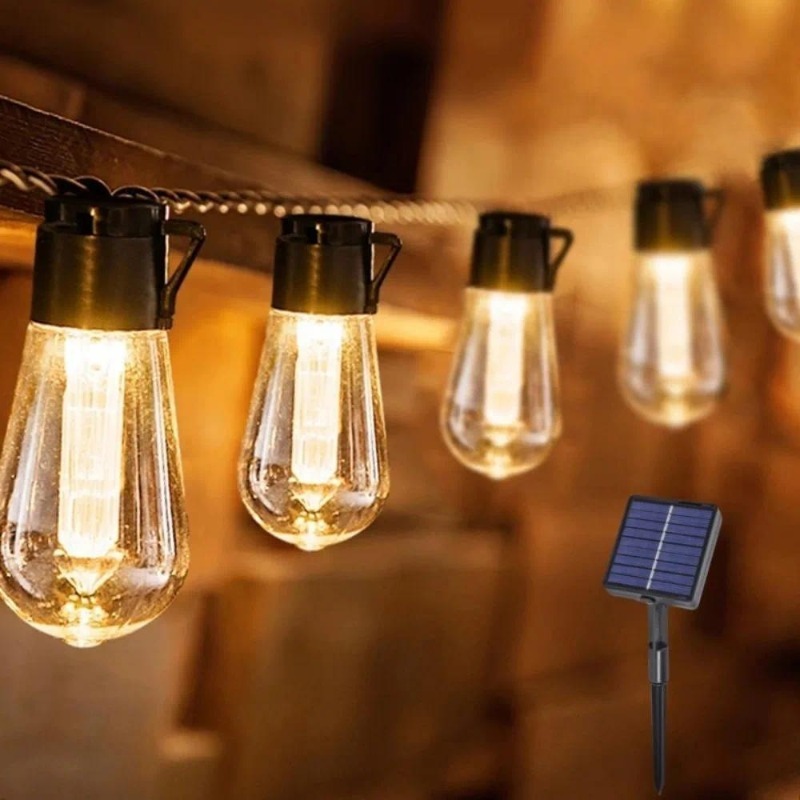 Luci a stringa solari a LED pe - Outdoor Camping Lights String recensione e prezzo